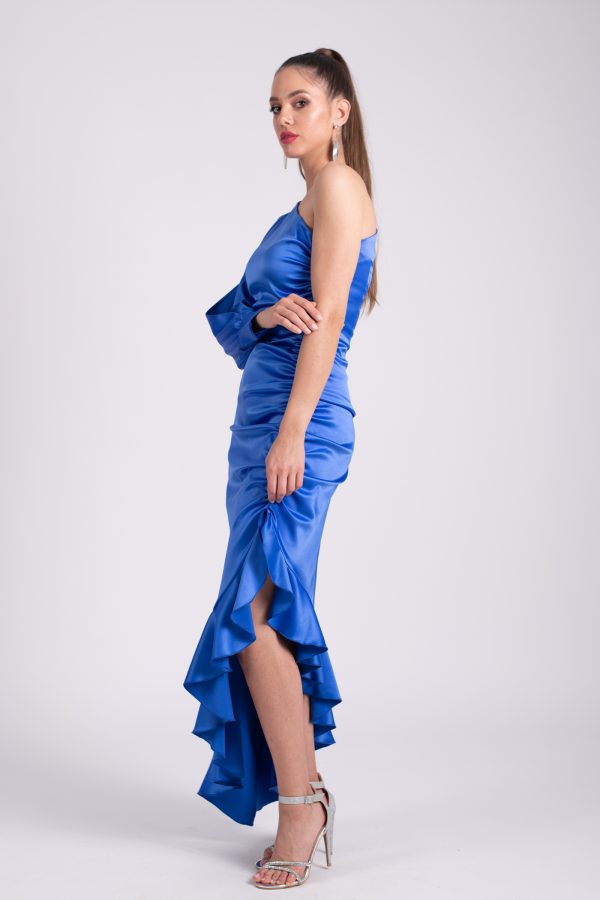 Rochie saten lunga 2