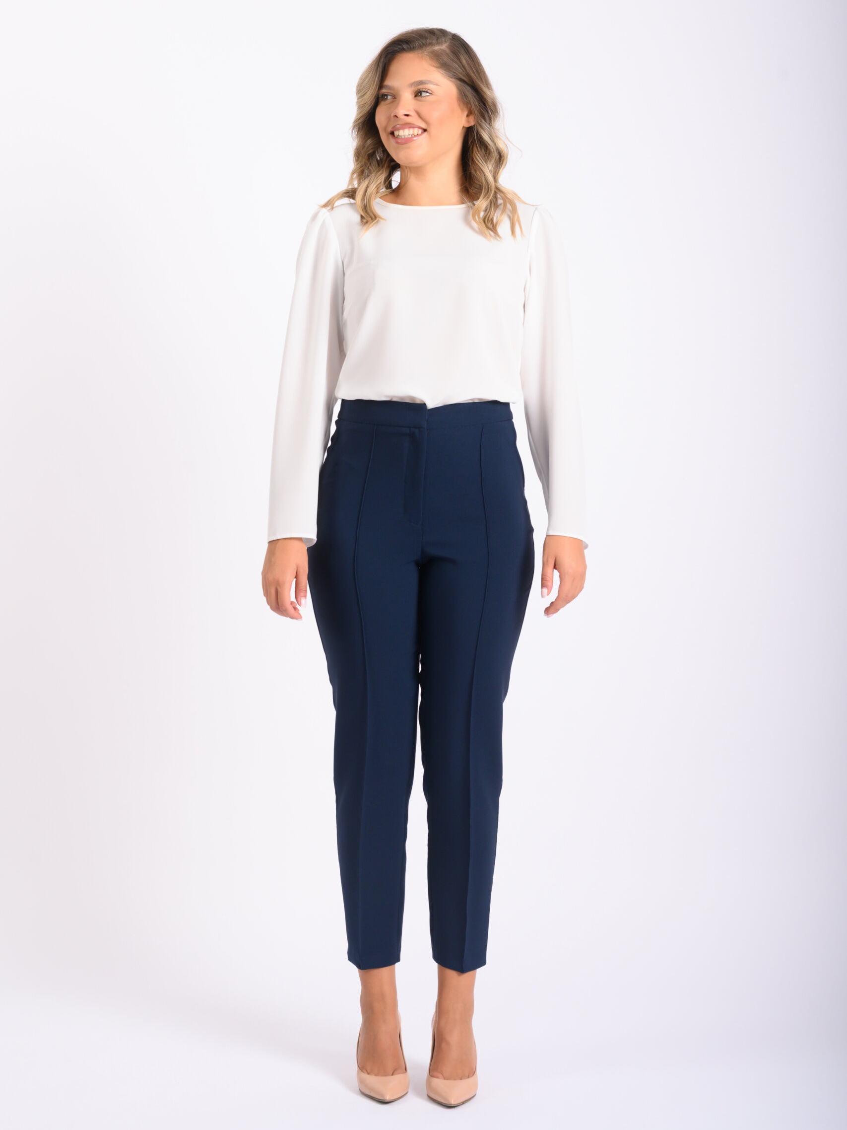 Pantalon bleumarin conic cu brâu în talie 16 NZ7 2811 scaled uai